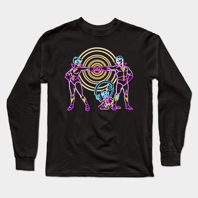 Wonder Twins neon Long Sleeve T-Shirt by AlanSchell76